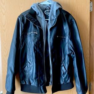 Faux leather jacket